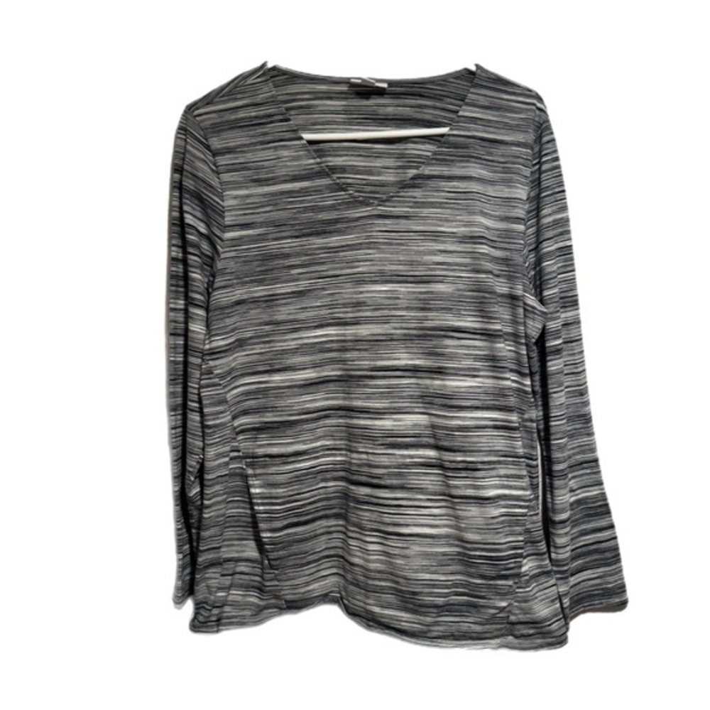 J. Jill Pure Jill Heather Gray 100% Cotton  Long Sleeve